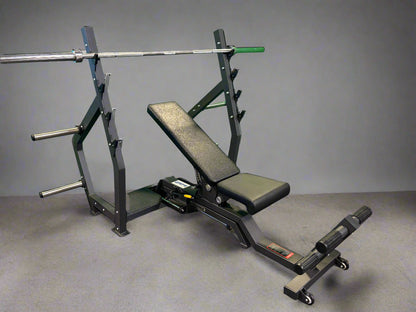 Fully Adjustable Olympic Bench Press, Full Incline & Decline (New)