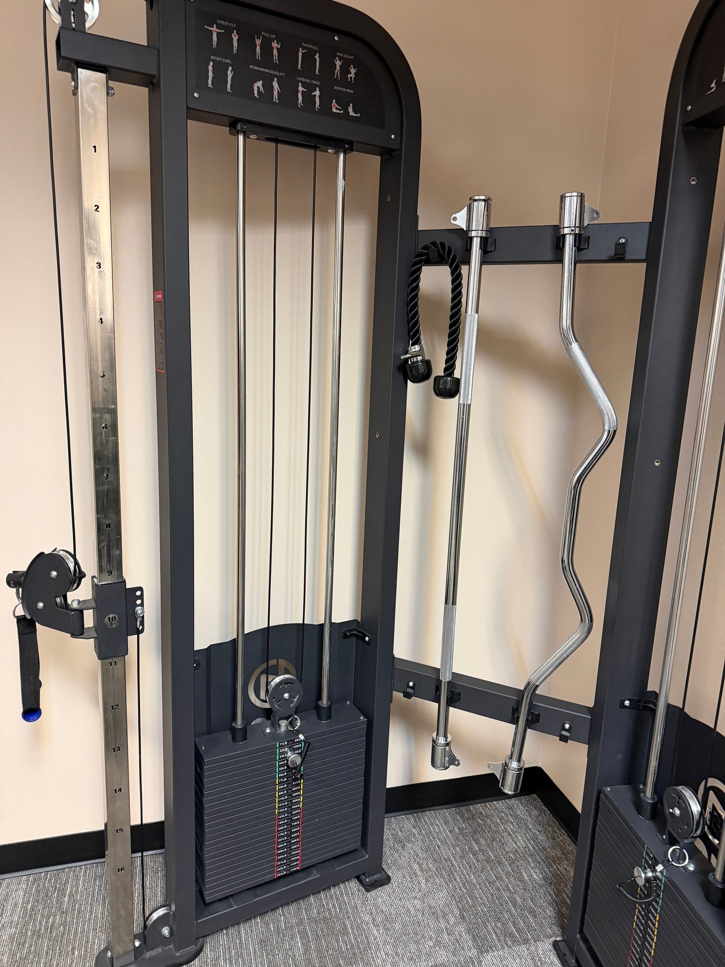 Selectorized All-in-One Functional Trainer Home Gym w/ 2x250lb weight stacks (New)