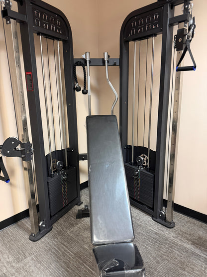 Selectorized All-in-One Functional Trainer Home Gym w/ 2x250lb weight stacks (New)
