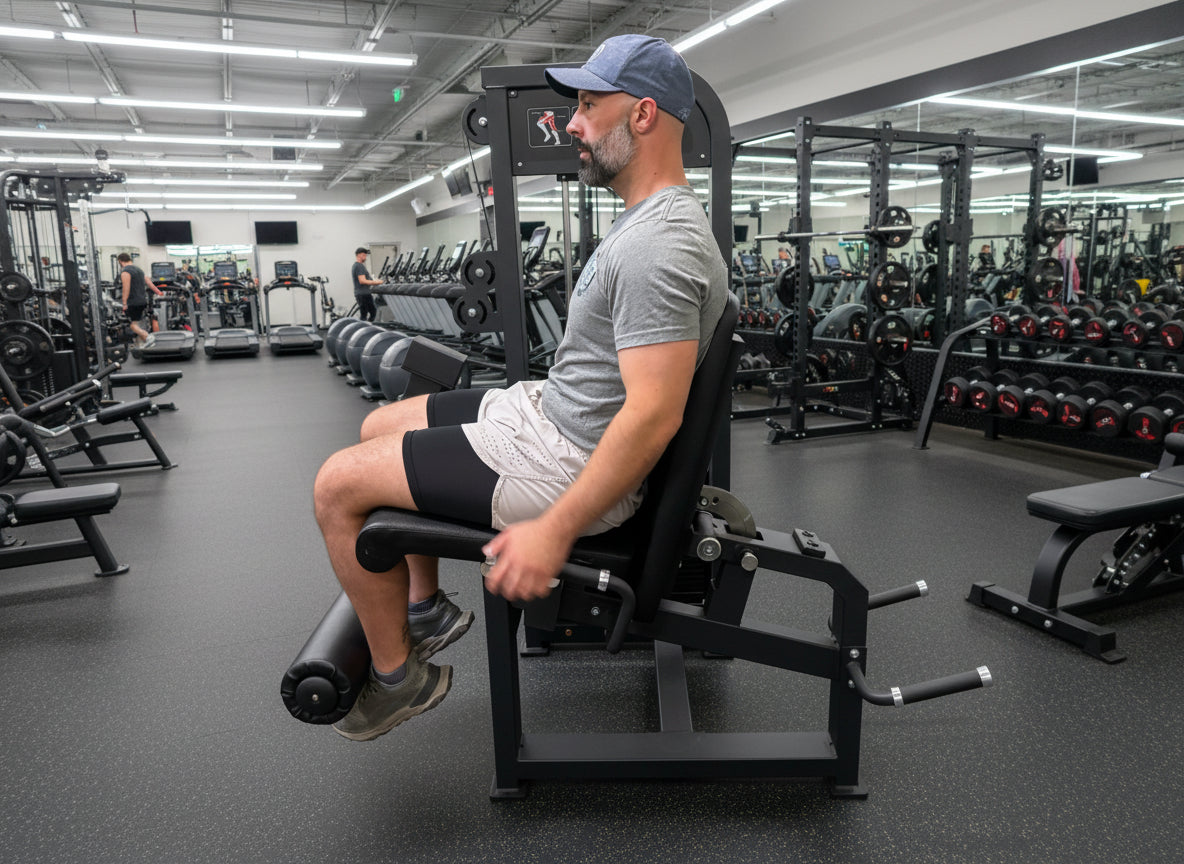 Selectorized Leg Extension & Prone Leg Curl Combo w/250lb weight stack (New)