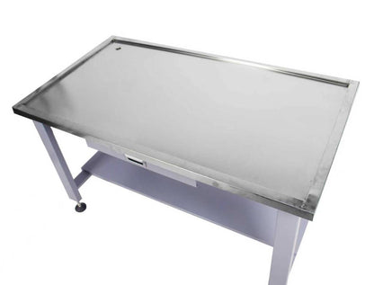 59" Stainless Steel Machine Teardown Table with Drain Hole