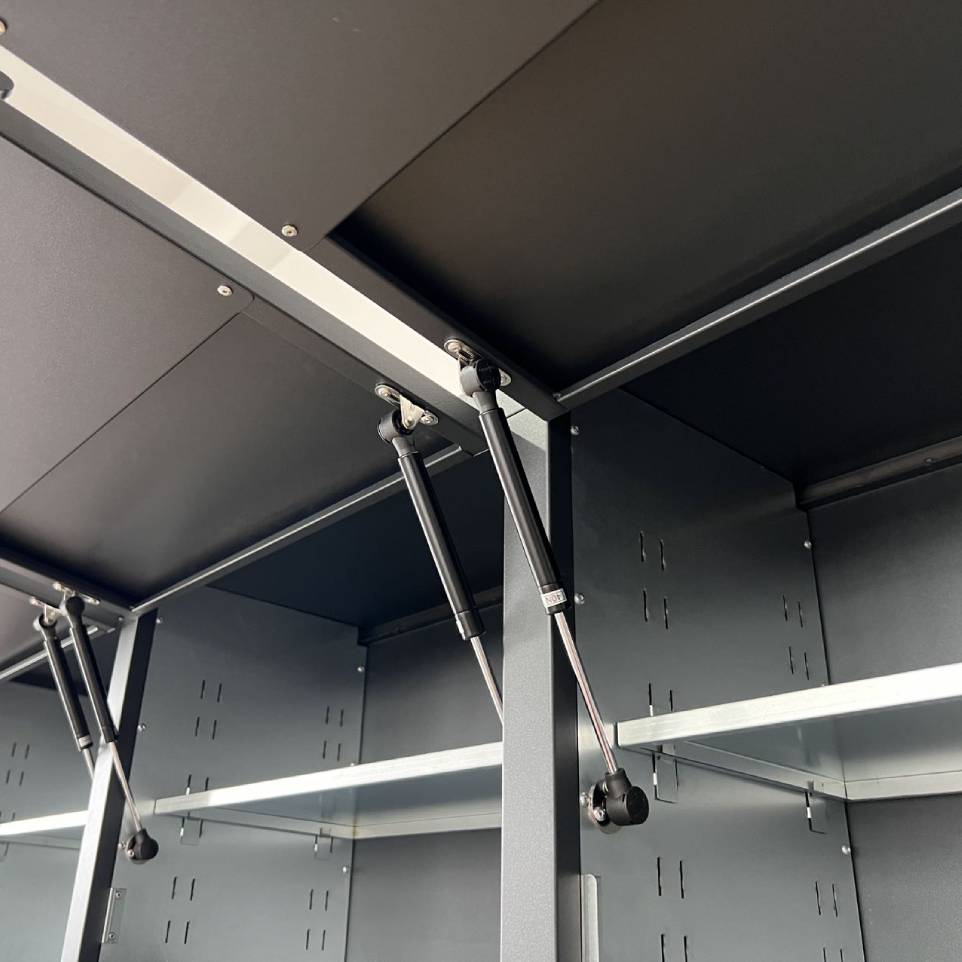 Overhead Pro 72" Rolling Tool Chest | 79" Tall | 24" Deep | 14 Drawers | Overheads | Pegboard & Power Strip