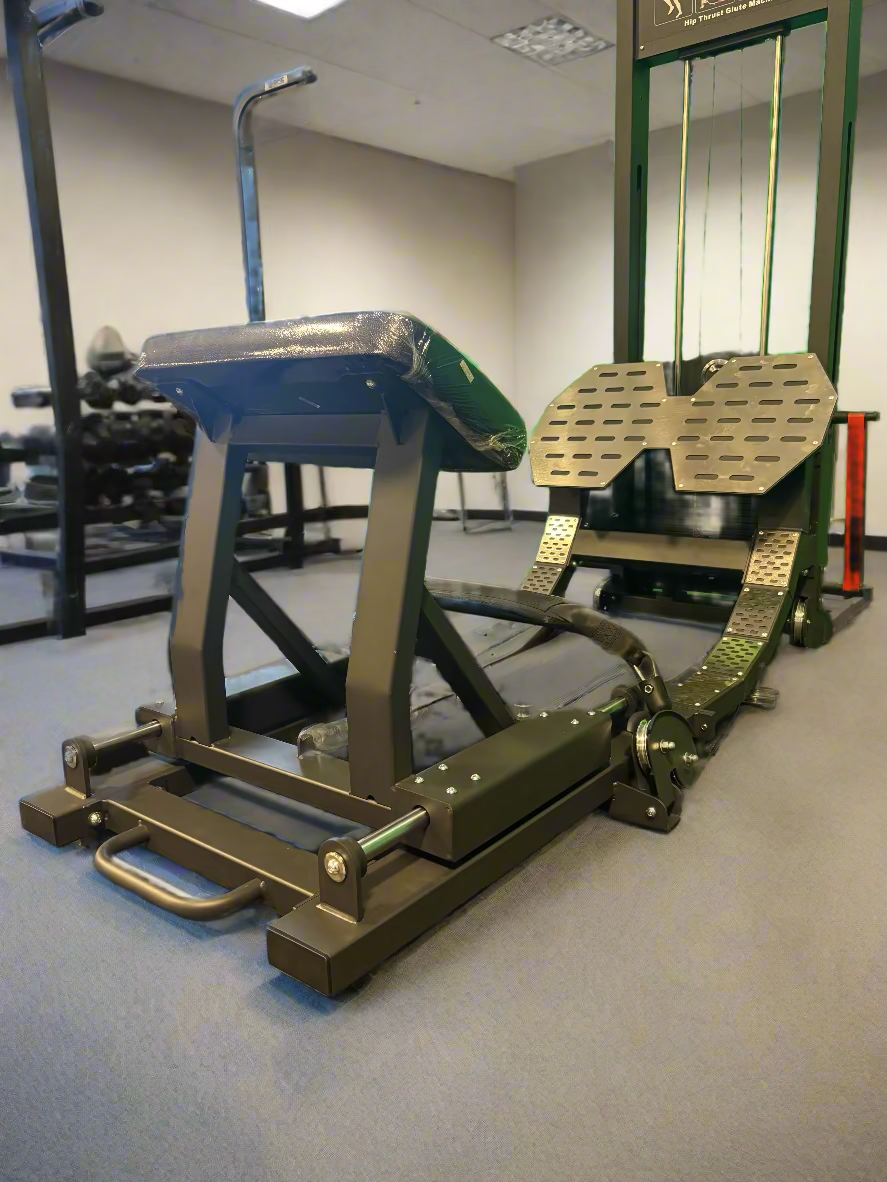 Selectorized Hip Thrust Glute Machine w/ 250lb Weight Stack (New)