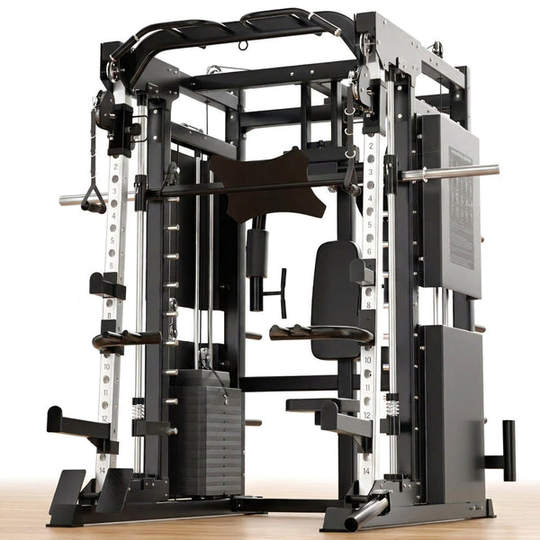 Professional Gym Smith Machine Set—Multi-Functional All-In-One Fitness Equipment, Suitable for Professional Gyms — Studio Shot
