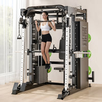 Smith Machine Built for Versatile Strength Training, All-In-One Design, Durable Steel Frame, Multi-Function